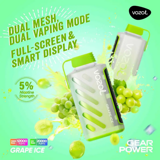 Vozol Gear Power 20000 Grape Ice