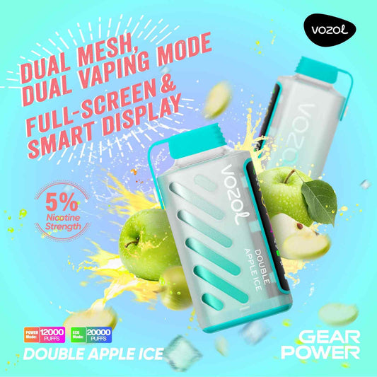 Vozol Gear Power 20000 Double Apple ice