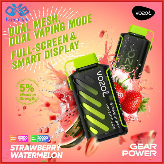 Vozol Gear Power 20000 Strawberry Watermelon