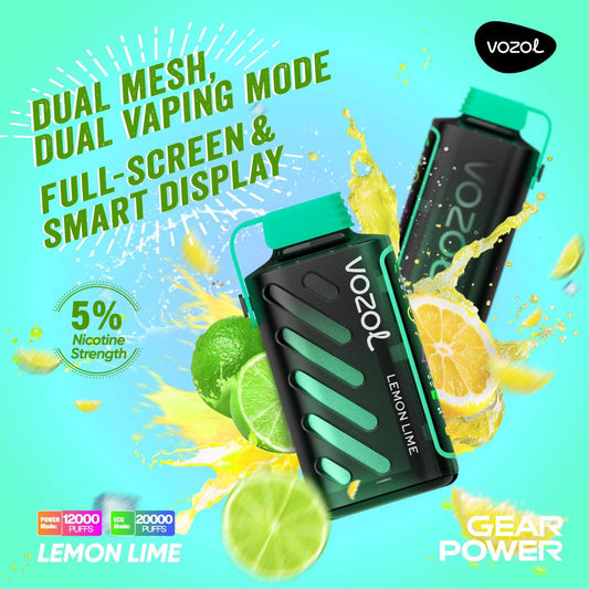 Vozol Gear Power 20000 Lemon Lime