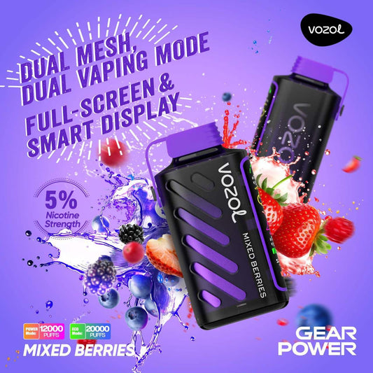 Vozol Gear Power 20000 Mixed Berries