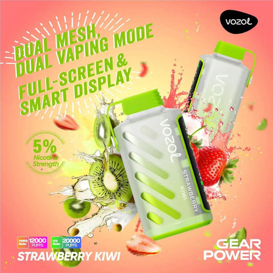 Vozol Gear Power 20000 Strawberry Kiwi
