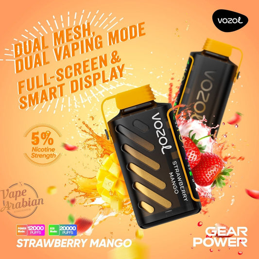 Vozol Gear Power 20000 Strawberry Mango