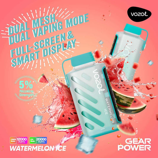 Vozol Gear Power 20000 Watermelon ice