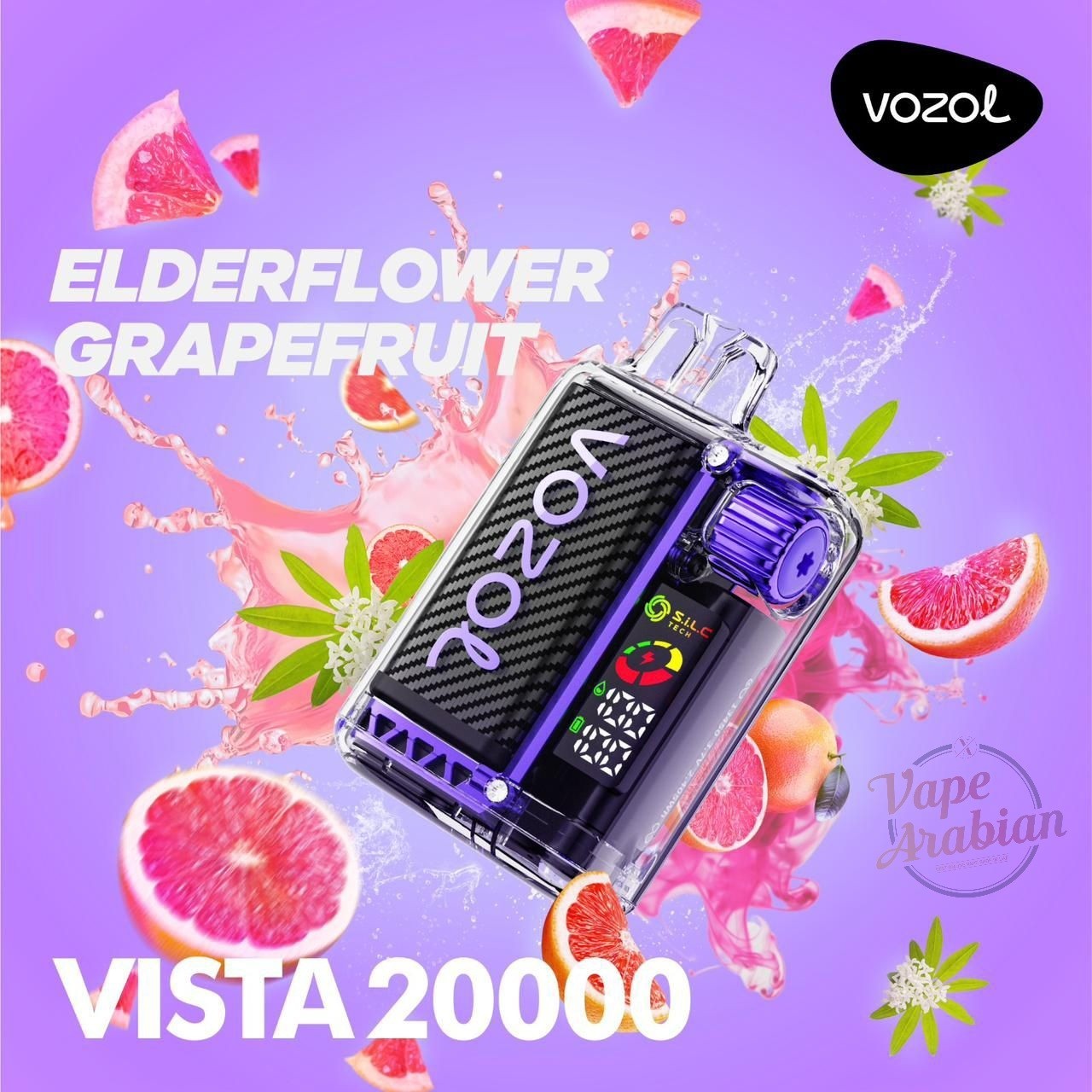 Vozol Vista 20000 Elderflower Grapefruit