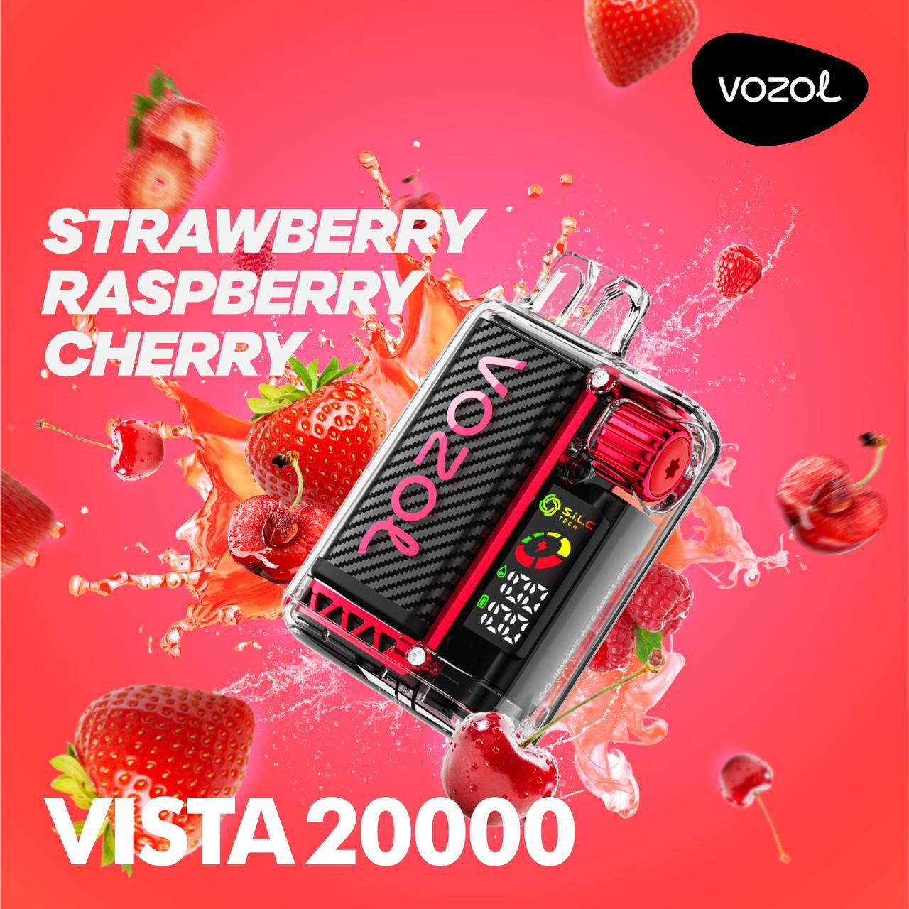 Vozol Vista 20000 Strawberry Raspberry Cherry