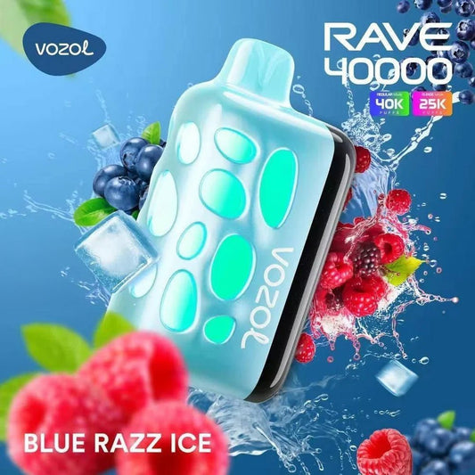 Vozol Rave 40000 Blue Razz Ice - Pufist