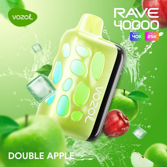 Vozol Rave 40000 Double Apple Ice - Pufist