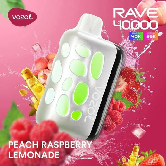 Vozol Rave 40000 Peach Raspberry Lemonade - Pufist