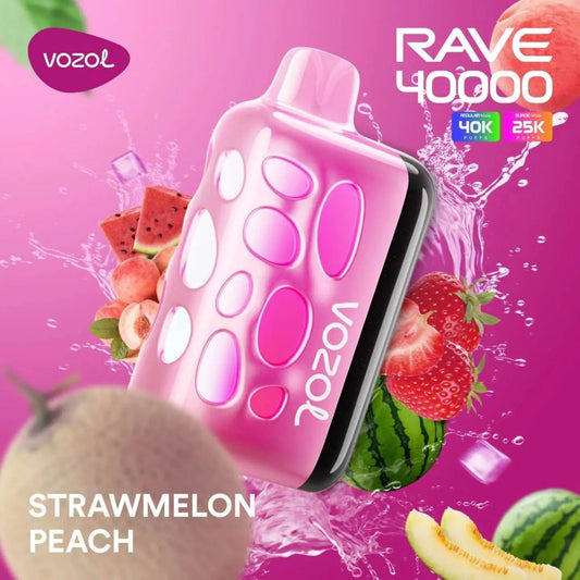 Vozol Rave 40000 Strawmelon Peach - Pufist